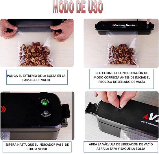 ENVASADORA AL VACIO PROFESIONAL 3 EN 1 STOCK LIDER