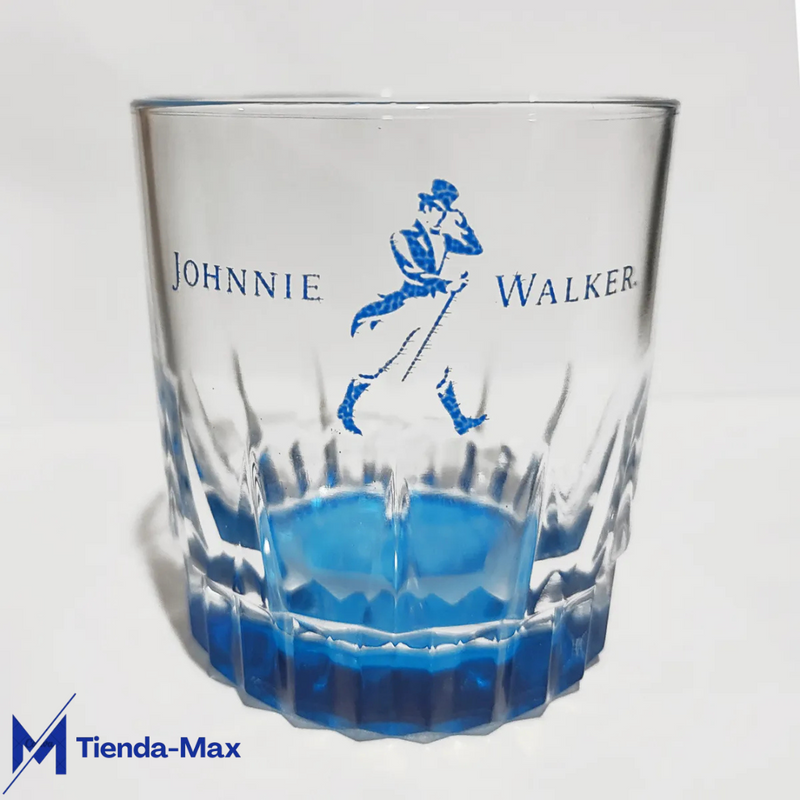 WHISKY JOHNNIE WALKER BLUE LABEL + ESTUCHE PREMIUM + 6 VASOS DE REGALO